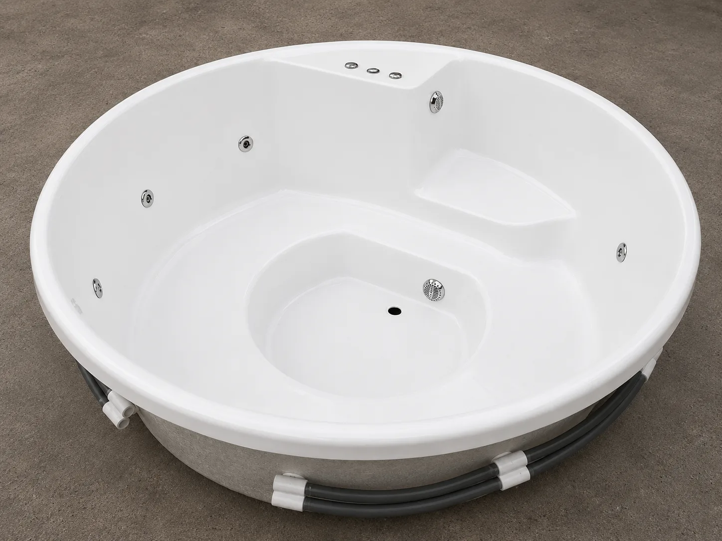 Spa Fiesta 195 de hidromasaje Carrara — Ø 195 × 75 cm