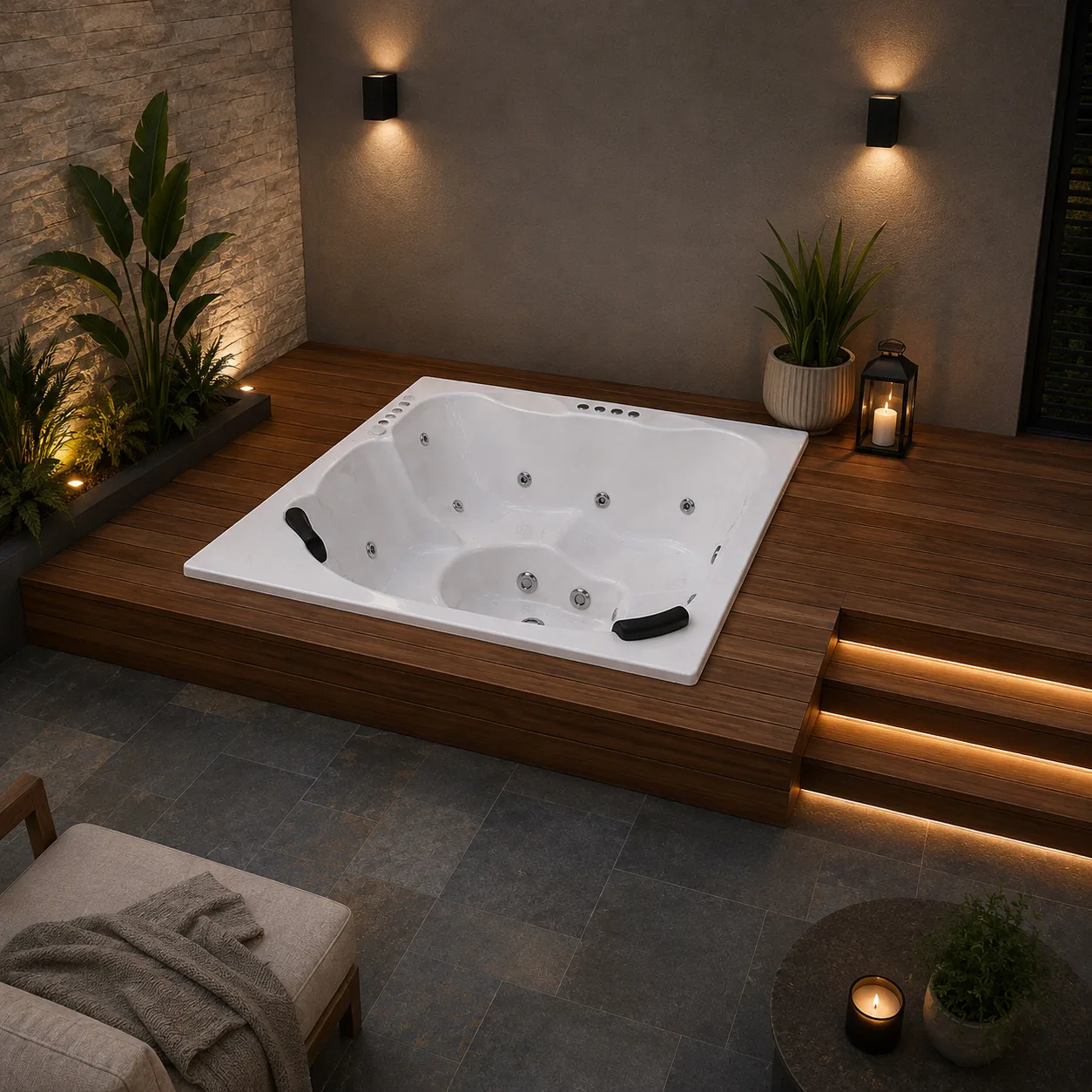 Spa Studio de hidromasaje Carrara instalado