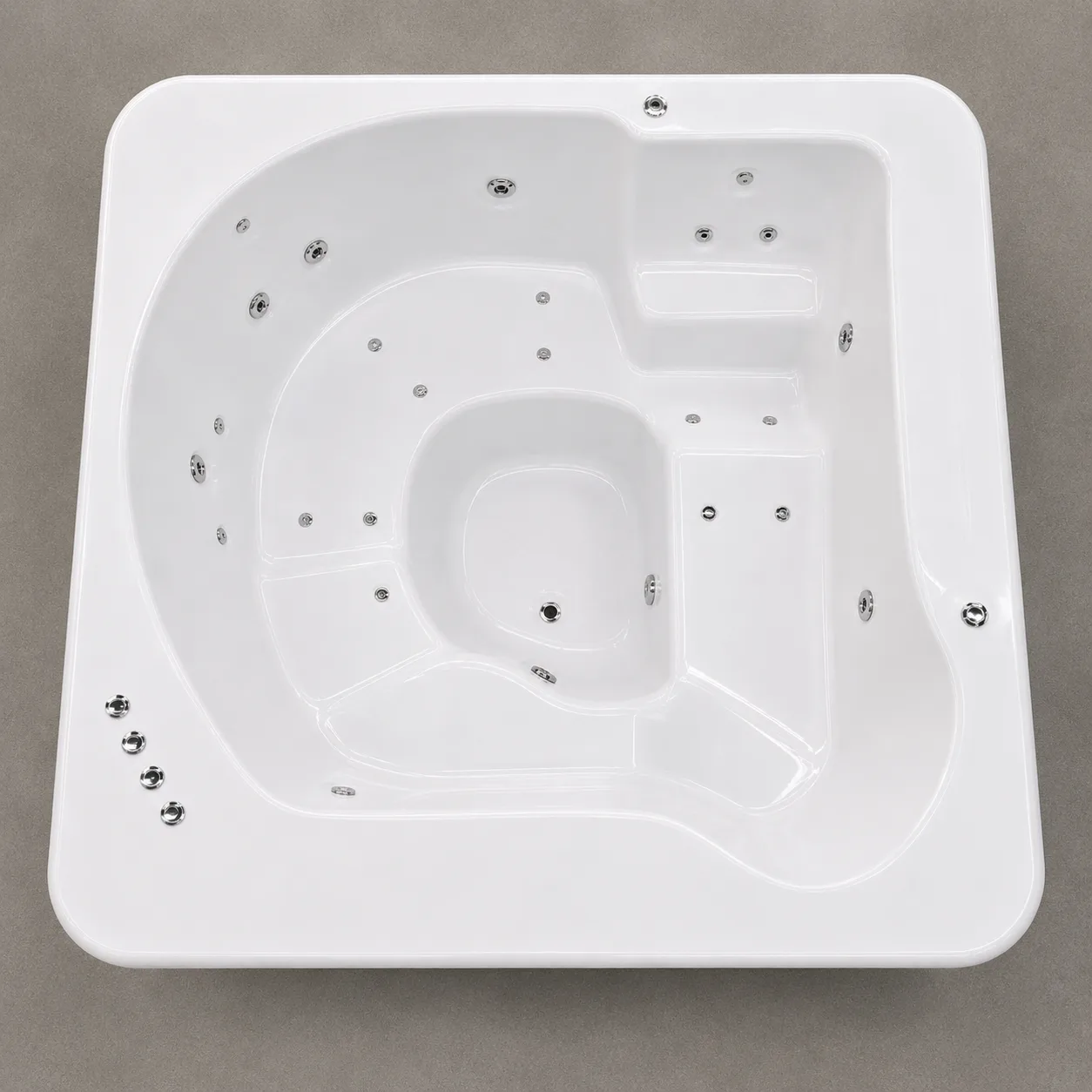 Spa Tango 225 de hidromasaje Carrara — 225 × 225 × 90 cm